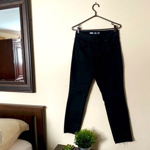 High Waisted Black Denim